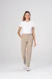 Chef Works PEC04W-KHA-14 Womens Khaki Chef Pants, Size 14, 100% Recycled Polyester, Stretch Fabric 1 image