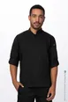 Chef Works REBCLZ-BLK-3XL Hartford Chef Coat, 3XLarge, Black, Poly/Cotton 1 image