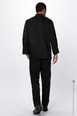 Chef Works REPBN01-BLK-S Unisex Chef Pants, Small Black, Poly/Cotton, Waistband with Drawstring 2 image