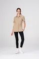 Chef Works SBU01W-KHA-M Snap Work Shirt, Khaki Medium, 65% Polyester/2% Elastane, Short Sleeve 1 image