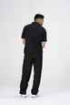 Chef Works SHC11-BLK-L Cody Zip Work Shirt, Black L, Poly/Cotton/Elastane, Short Sleeve, Chest Pocket 2 image