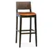 G & A 9640-W-PS Madison Barstool - Veneer Back, Upholstered Seat, Footrest, Beechwood Frame, Glides 1 image