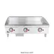 Star 636TSPF 36" Countertop Gas Griddle with Snap-Action Thermostat, 1" Steel Plate - 84.900 BTU 4 image