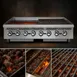 Star 8048CBB Ultra-Max® 48" Countertop Gas Lava Rock Charbroiler with (8) Burners, 160.000 BTU 3 image