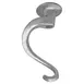 Winco EMP-P3 Spectrum™ 10Qt Aluminum Spiral Dough Hook 1 image