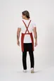 Chef Works ABS04-RUS-0 Lockharte Bib Apron, Rust, Polyester/Cotton, 31" x 32", Strap, 2 Pockets 2 image