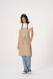 Chef Works F8WS-KHA-0 Bib Apron, Khaki, 35" Length, Neck Strap, 1 Patch Pocket, Poly/Cotton 1 image