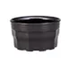 Cambro MDSLB9110 Plastic Bowl, 9 Oz, 4-3/8" Dia x 2-2/5" H, Black Polypropylene, Dishwasher Safe 1 image