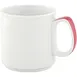 Libbey 680532611490088 Invita Dialog China Mug, 9.1 Oz Stackable Embossed Porcelain, 8-9 Oz Capacity 1 image