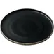 Playground 701127791000628 Nara Plate, 10.625" Dia, High Embossed Rim, Black/White Finish - Case 1 image