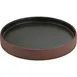 Libbey 701187191101792 8¼" Half‑Deep Round Stoneware Plate, Brown/Black, 8‑1/4" Diameter – 1/Case 1 image