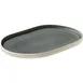 Playground 701203091016151 Nara Oval Stoneware Platter, 11"-7 7"-7 Grey, Stoneware, Oval Shape - Case 1 image