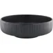 Playground 701317191021090 Nara Black Stoneware Bowl, 8" Diameter, 49.4 Oz Capacity, Round 1 image