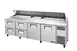 True TPP-AT-119D-4-HC~HGTP Pizza Prep Table Refrigerated Counter 1 image