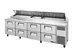 True TPP-AT-119D-8-HC~HGTP Pizza Prep Table Refrigerated Counter 1 image