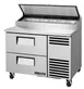 True TPP-AT-44D-2-HC~HGTP Pizza Prep Table Refrigerated Counter 1 image