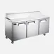 Hurakan HKN-SPMT71R3S Mega Top Sandwich / Salad Unit Refrigerated Counter 1 image