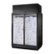 True TRM2I-NY-BLK-WHT-1BLKLL-4 67" 2-Door Ice Merchandiser, Black Exterior, 77.9 cu. ft., Holds 220 8 lb. Ice Bags 1 image