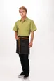 Chef Works AHS01S-BLK-0 Waist Apron, 17.9"L x 28"W, Unisex, Black, 100% Cotton 2 image