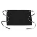 Chef Works AHS01S-JBK-0 Berkeley Half Bistro Snap Waist Apron, 17.9"L X 28"W, Jet Black, 100% Cotton 1 image
