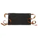 Chef Works AWS01S-BLK-0 - 12"L x 23"W Black Cotton Waist Apron, 2 Pockets - 1/Case 1 image