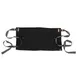 Chef Works AWS01S-JBK-0 Waist Apron, 12"L x 23"W, Unisex, Jet Black, 100% Cotton, Right & Left Hip Pockets 1 image