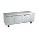 La Rosa Refrigeration 2096-ST 96" 3-Section Worktop Refrigerator w/ 3 Doors 1 image