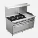 Hurakan HKN-XRFG60O6G24W Gas 60" Restaurant Range 1 image