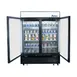 Atosa USA MCF8721ES 54" 2 Section Glass Door Freezer Merchandiser in Black, 43.8 cu. ft. 1 image