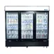 Atosa USA MCF8728GR 81" 3 Glass Door Freezer Merchandiser in Black, 68 cu. ft. 1 image