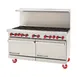 American Range AR-10-CL-SBR 60" Gas Restaurant Range w/ (10) Open Burners, (1) Convection Oven, (1) Cabinet Base, 350.000 BTU  1 image