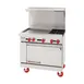 American Range AR-24G-2B 36" Gas Restaurant Range w/ (2) Open Burners, (1) 24" Griddle, (1) Standard Oven, 139.000 BTU  1 image