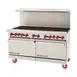 American Range AR-48G-2B 60" Gas Restaurant Range w/ (2) Open Burners, (1) 48" Griddle, (2) Standard Ovens, 214.000 BTU 1 image