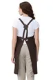 Chef Works ABN11-MQT-0 Tactical Bib Apron, 11.5oz, Brown 100% Cotton, Left Chest Pocket, Metal D‑Ring 2 image