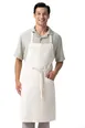 Chef Works ABN13-OAT-0 Bib Apron – 20.5"W x 34"D, 6.7oz, 55% Hemp 45% Tencel, Neck Strap, 2 Pockets 1 image