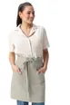 Chef Works AHN13-SAG-0 Waist Apron – 19"W x 36"D, 6.07oz, 55% Hemp 45% Tencel, Sage Green, 2 Pockets 1 image