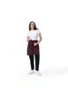 Chef Works AHS02-MER-0 Waist Apron – 36" x 22" Merlot Canvas 80% Recycled Polyester/20% Cotton Straps 1 image