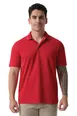 Chef Works Z650-RED-M Cook's Polo Shirt, Medium, Red, 100% Polyester, Stitching, Straight Hem 1 image
