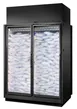 True TRM2I-NN-BLK-WHT-1BLKRR-4 67" 2-Door Ice Merchandiser, Black Exterior, 77.9 cu. ft., Holds 220 8 lb. Ice Bags 3 image