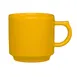 Steelite HL1519342 - Mug, 16 oz, 3.875" Cube, China, Fiesta/Daffodil, Oven Safe 425°F - 1 Dozen 1 image