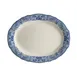 Steelite HL52663924 Oval China Platter, 11.75" x 8.0" Blue, Edge, Dishwasher Safe 500°F - 1 Dozen 1 image