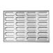TableCraft 13528 Hot Dog Bun Pan, 29-3/4"W x 20-1/2"D x 1-1/4"H, 24 Molds, Aluminized Steel 1 image