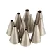 TableCraft 13553 Cake Decorating Tube Tip, 0.75"W x 0.75"D x 1.25"H, Stainless Steel, Set 1 image