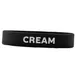 TableCraft Products 13698 Silicone Creamer Band, 3-1/4" x 3-1/4" x 3/4", Black with White 'CREAM' Text 1 image