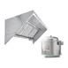 Hoodmart EXSS006C 6' x 30" Concession Trailer Hood System, Constructed w/ 18 Gauge 430 SS  3 image