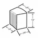 Hoshizaki C-80BAK-DS Cube Ice Maker, 92 lb/Day, 27 lb Bin, Air-Cooled, ENERGY STAR, 115V 2.8A, R290 4 image
