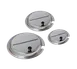 Hatco 11QT-LID Vegetable Inset Cover, 11-Quart Notched Round Lid with Hinge, Bain Marie Pot 1 image