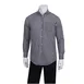 Chef Works D500-BWC-M Dress Shirt – Medium, 65/35 Poly/Cotton Poplin, White/Black Gingham, Long Sleeve 1 image