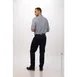 Chef Works SFB02-BLU-L - Men's Verismo Dress Shirt, Large, Blue, 62/38 Cotton/Poly, Roll‑Up Long Sleeves, 2 image