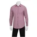 Chef Works SLMCH005-DUR-XL Men's Chambray Dress Shirt, Dusty Rose, XL, 60/40 Cotton/Poly, Roll‑Up Sleeves 1 image